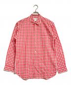 COMME des GARCONS SHIRTコムデギャルソンシャツ）の古着「ギンガムチェックシャツ/gingham check shirt」｜レッド