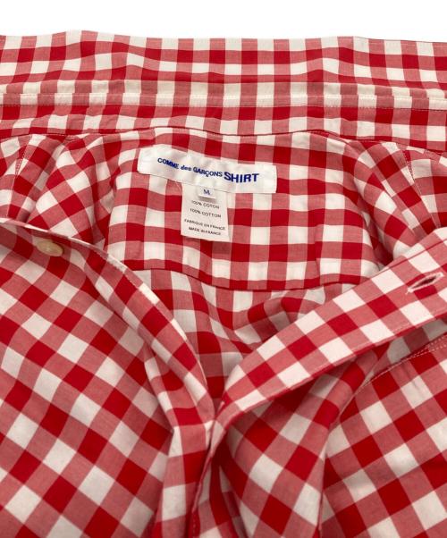 COMME des GARCONS SHIRT（コムデギャルソンシャツ）COMME des GARCONS SHIRT (コムデギャルソンシャツ) ギンガムチェックシャツ/gingham check shirt レッド サイズ:Mの古着・服飾アイテム