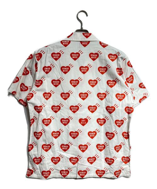 HUMAN MADE（ヒューマンメイド）HUMAN MADE (ヒューマンメイド) HEART ALOHA SHIRT/ハートアロハシャツ ホワイト サイズ:Lの古着・服飾アイテム