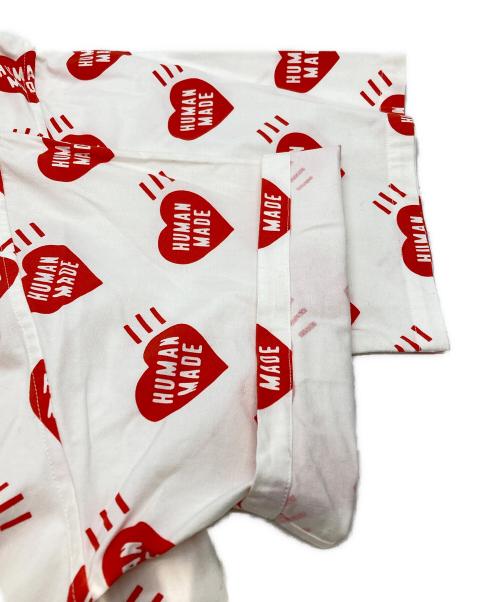 HUMAN MADE（ヒューマンメイド）HUMAN MADE (ヒューマンメイド) HEART ALOHA SHIRT/ハートアロハシャツ ホワイト サイズ:Lの古着・服飾アイテム