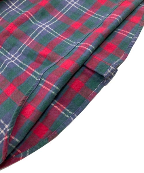 SUPREME（シュプリーム）Supreme (シュプリーム) Plaid Flannel Shirt グリーン×レッド サイズ:Ｍの古着・服飾アイテム