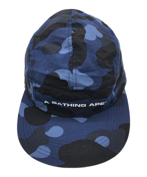 A BATHING APE（ア ベイシング エイプ）A BATHING APE (ア ベイシング エイプ) Color Camo Jet Cap ネイビーの古着・服飾アイテム