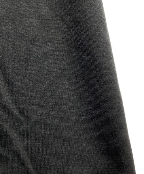 noir kei ninomiya（ノワール ケイ ニノミヤ）noir kei ninomiya (ノワール ケイ ニノミヤ) フリル綿ポンチロングコート/Frilled cotton poncho long coat ブラック サイズ:XSの古着・服飾アイテム