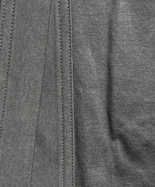 noir kei ninomiya（ノワール ケイ ニノミヤ）noir kei ninomiya (ノワール ケイ ニノミヤ) フリル綿ポンチロングコート/Frilled cotton poncho long coat ブラック サイズ:XSの古着・服飾アイテム