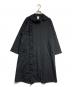 noir kei ninomiya（ノワール ケイ ニノミヤ）の古着「フリル綿ポンチロングコート/Frilled cotton poncho long coat」｜ブラック