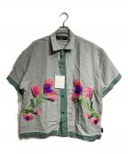 flagstuffフラグスタフ）の古着「carnivorous plant S/S SHIRTS/食虫植物 半袖シャツ」｜グリーン