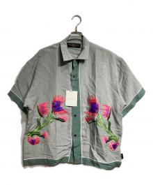 flagstuff（フラグスタフ）の古着「carnivorous plant S/S SHIRTS/食虫植物 半袖シャツ」｜グリーン