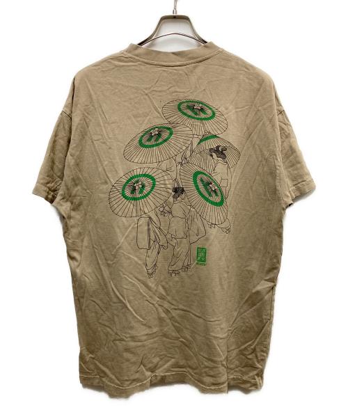 HIDDEN NEW YORK（ヒドゥンニューヨーク）HIDDEN NEW YORK (ヒドゥンニューヨーク) プリントTシャツ ベージュ サイズ:Lの古着・服飾アイテム