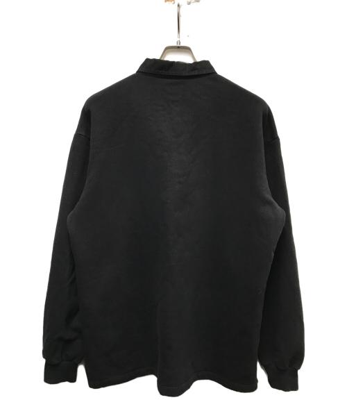 HIDDEN NEW YORK（ヒドゥンニューヨーク）HIDDEN NEW YORK (ヒドゥンニューヨーク) ポロスウェット ブラック サイズ:Mの古着・服飾アイテム