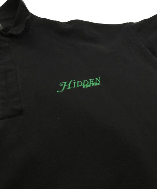 HIDDEN NEW YORK（ヒドゥンニューヨーク）HIDDEN NEW YORK (ヒドゥンニューヨーク) ポロスウェット ブラック サイズ:Mの古着・服飾アイテム