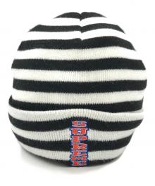 SUPREME（シュプリーム）の古着「16AW VERTICAL LOGO STRIPED BEANIE」｜ホワイト