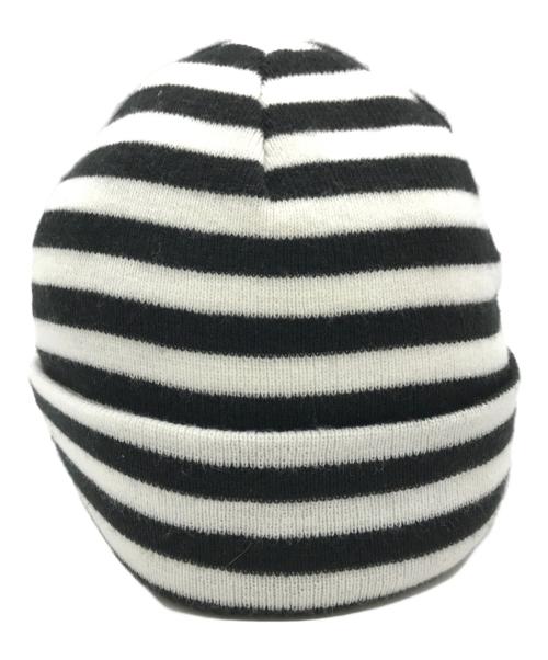 SUPREME（シュプリーム）Supreme (シュプリーム) 16AW VERTICAL LOGO STRIPED BEANIE ホワイトの古着・服飾アイテム