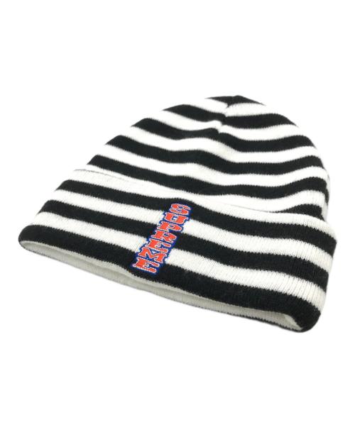 SUPREME（シュプリーム）Supreme (シュプリーム) 16AW VERTICAL LOGO STRIPED BEANIE ホワイトの古着・服飾アイテム