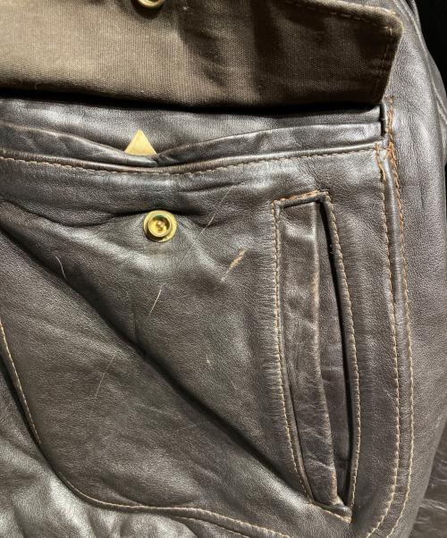 Schott（ショット）Schott (ショット) A-2レザージャケット/Leather Jacket ブラウン サイズ:52の古着・服飾アイテム