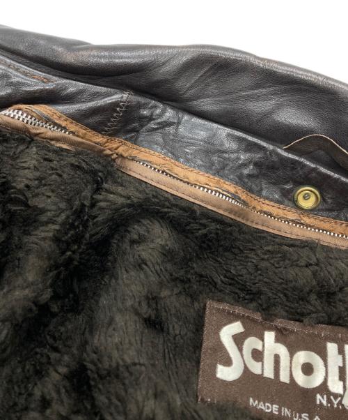 Schott（ショット）Schott (ショット) A-2レザージャケット/Leather Jacket ブラウン サイズ:52の古着・服飾アイテム
