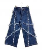 TASKSタスク）の古着「ダメージ加工デニムパンツ/Denim Pants」｜インディゴ