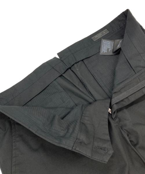 PRADA（プラダ）PRADA (プラダ) コットンスラックス/cotton slacks ブラック サイズ:50の古着・服飾アイテム