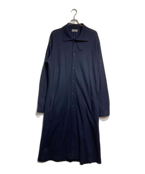 Yohji Yamamoto pour homme（ヨウジヤマモト プールオム）Yohji Yamamoto pour homme (ヨウジヤマモト プールオム) ウールフランネルロングカーディガン/Wool flannel long cardigan ネイビー サイズ:3の古着・服飾アイテム