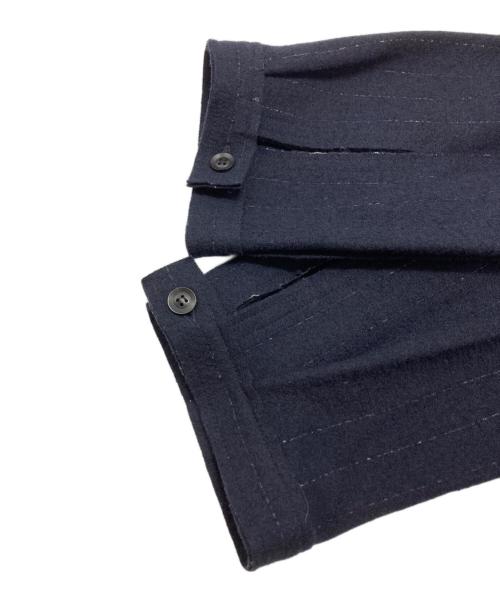 Yohji Yamamoto pour homme（ヨウジヤマモト プールオム）Yohji Yamamoto pour homme (ヨウジヤマモト プールオム) ウールフランネルロングカーディガン/Wool flannel long cardigan ネイビー サイズ:3の古着・服飾アイテム