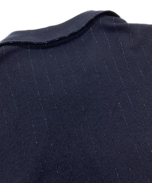 Yohji Yamamoto pour homme（ヨウジヤマモト プールオム）Yohji Yamamoto pour homme (ヨウジヤマモト プールオム) ウールフランネルロングカーディガン/Wool flannel long cardigan ネイビー サイズ:3の古着・服飾アイテム