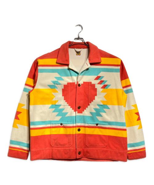 HUMAN MADE（ヒューマンメイド）HUMAN MADE (ヒューマンメイド) OUTDOOR BLANKET FLEECE JACKET/アウトドアブランケットフリースジャケット マルチカラー サイズ:XLの古着・服飾アイテム