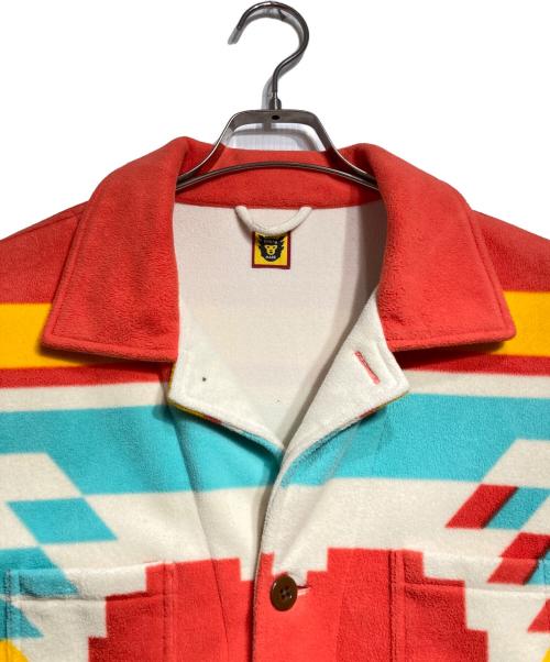 HUMAN MADE（ヒューマンメイド）HUMAN MADE (ヒューマンメイド) OUTDOOR BLANKET FLEECE JACKET/アウトドアブランケットフリースジャケット マルチカラー サイズ:XLの古着・服飾アイテム