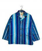MIYAGIHIDETAKA×MONITALYミヤギヒデタカ×モニタリー）の古着「Mexican rug JACKET/メキシカンラグジャケット」｜ブルー