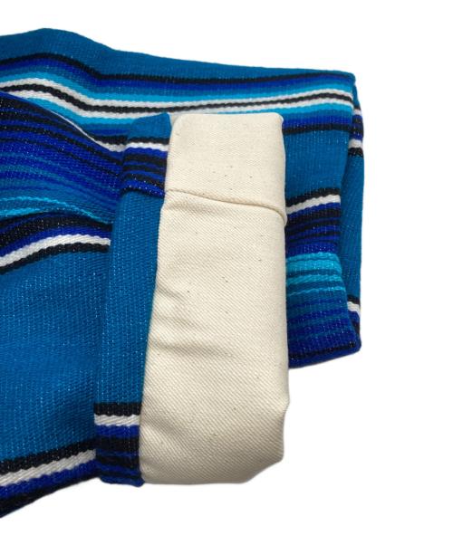 MIYAGIHIDETAKA（ミヤギヒデタカ）MIYAGIHIDETAKA (ミヤギヒデタカ) MONITALY (モニタリー) Mexican rug JACKET/メキシカンラグジャケット ブルー サイズ:48の古着・服飾アイテム