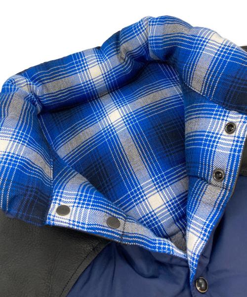 RockyMountainFeatherBed（ロッキーマウンテンフェザーベッド）RockyMountainFeatherBed (ロッキーマウンテンフェザーベッド) Rafu (ラフ) RMFC Down Vest/アールエムエフシー・ダウンベスト ネイビー×ブラック サイズ:46の古着・服飾アイテム