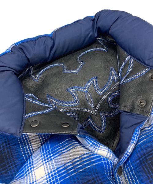 RockyMountainFeatherBed（ロッキーマウンテンフェザーベッド）RockyMountainFeatherBed (ロッキーマウンテンフェザーベッド) Rafu (ラフ) RMFC Down Vest/アールエムエフシー・ダウンベスト ネイビー×ブラック サイズ:46の古着・服飾アイテム