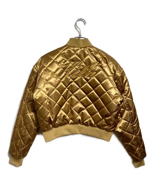 KITH（キス）KITH (キス) リバーシブル キルティング ロゴ刺繍 ボンバージャケット/Bomber jacket ネイビー サイズ:Sの古着・服飾アイテム