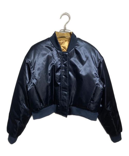 KITH（キス）KITH (キス) リバーシブル キルティング ロゴ刺繍 ボンバージャケット/Bomber jacket ネイビー サイズ:Sの古着・服飾アイテム