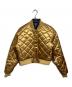 KITH（キス）の古着「リバーシブル キルティング ロゴ刺繍 ボンバージャケット/Bomber jacket」｜ネイビー