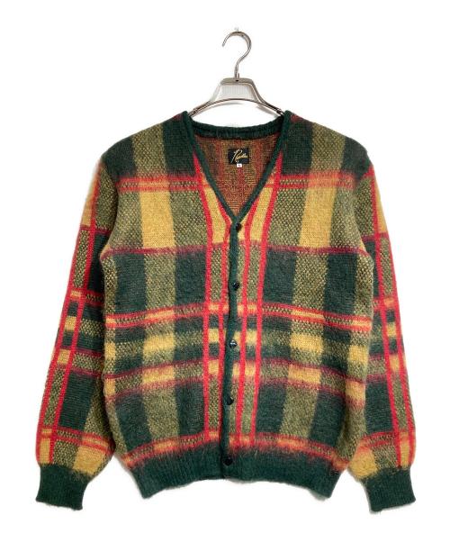Needles（ニードルズ）Needles (ニードルズ) Mohair Cardigan Tartan/モヘアカーディガンタータン グリーン×レッド サイズ:Sの古着・服飾アイテム
