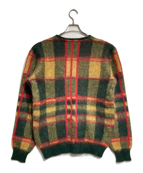 Needles（ニードルズ）Needles (ニードルズ) Mohair Cardigan Tartan/モヘアカーディガンタータン グリーン×レッド サイズ:Sの古着・服飾アイテム