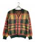 Needles（ニードルズ）の古着「Mohair Cardigan Tartan/モヘアカーディガンタータン」｜グリーン×レッド