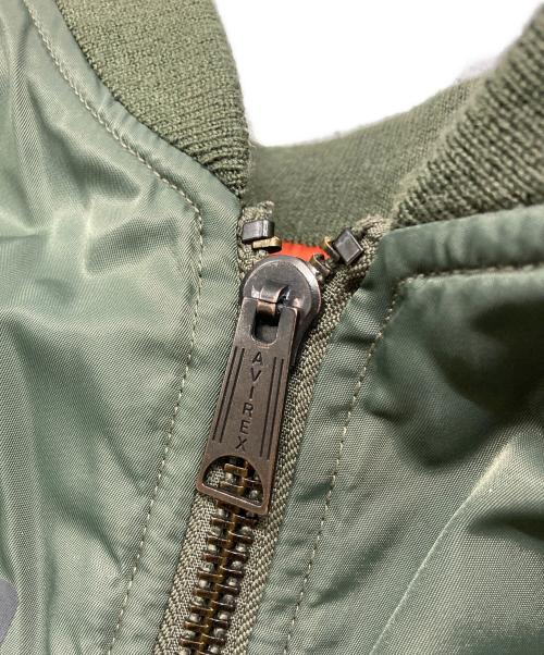 AVIREX（アヴィレックス）AVIREX (アヴィレックス) マルチステンシル MA-1 リバーシブルジャケット カーキ サイズ:XLの古着・服飾アイテム
