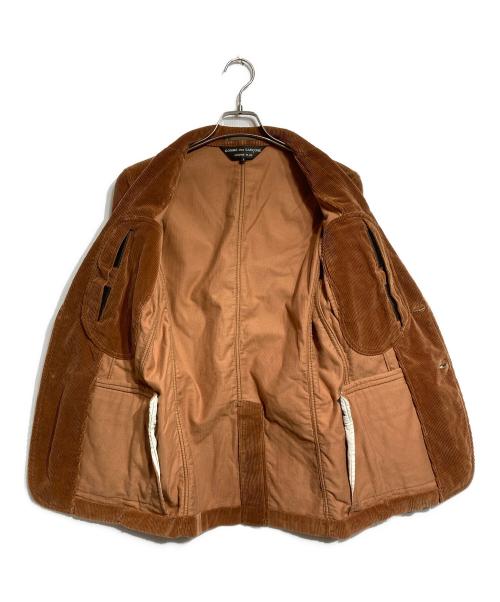 COMME des GARCONS HOMME PLUS（コムデギャルソンオムプリュス）COMME des GARCONS HOMME PLUS (コムデギャルソンオムプリュス) くるみ釦2Bコーデュロイジャケット/Covered Button 2B Corduroy Jacket ブラウン サイズ:Sの古着・服飾アイテム