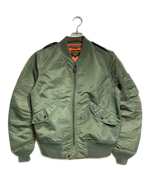 AVIREX（アヴィレックス）AVIREX (アヴィレックス) L-2 CM LOGO フライトジャケット/L-2 CM LOGO Flight Jacket カーキ サイズ:Lの古着・服飾アイテム