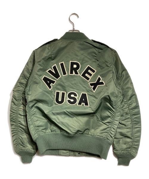 AVIREX（アヴィレックス）AVIREX (アヴィレックス) L-2 CM LOGO フライトジャケット/L-2 CM LOGO Flight Jacket カーキ サイズ:Lの古着・服飾アイテム