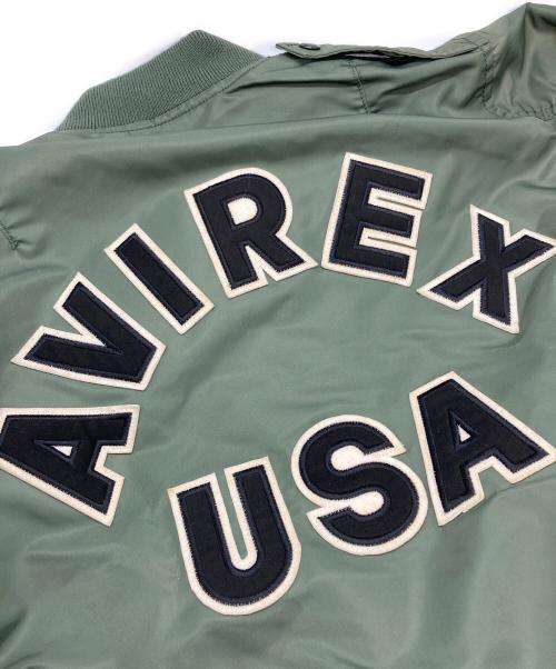 AVIREX（アヴィレックス）AVIREX (アヴィレックス) L-2 CM LOGO フライトジャケット/L-2 CM LOGO Flight Jacket カーキ サイズ:Lの古着・服飾アイテム