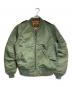 AVIREX（アヴィレックス）の古着「L-2 CM LOGO フライトジャケット/L-2 CM LOGO Flight Jacket」｜カーキ