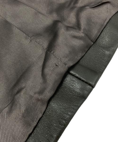 MaxMara（マックスマーラ）MaxMara (マックスマーラ) レザーコート ブラウン サイズ:40の古着・服飾アイテム