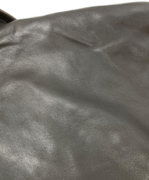 MaxMara（マックスマーラ）MaxMara (マックスマーラ) レザーコート ブラウン サイズ:40の古着・服飾アイテム