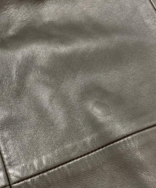 MaxMara（マックスマーラ）MaxMara (マックスマーラ) レザーコート ブラウン サイズ:40の古着・服飾アイテム