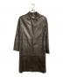 MaxMara（マックスマーラ）の古着「レザーコート」｜ブラウン