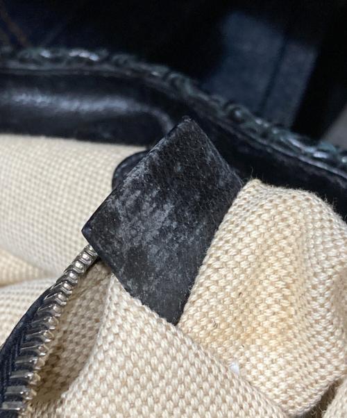 JIL SANDER（ジルサンダー）JIL SANDER (ジルサンダー) ターンロック編み込みレザートートバッグ/Leather Tote Bag ブラックの古着・服飾アイテム