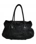 JIL SANDER（ジルサンダー）の古着「ターンロック編み込みレザートートバッグ/Leather Tote Bag」｜ブラック