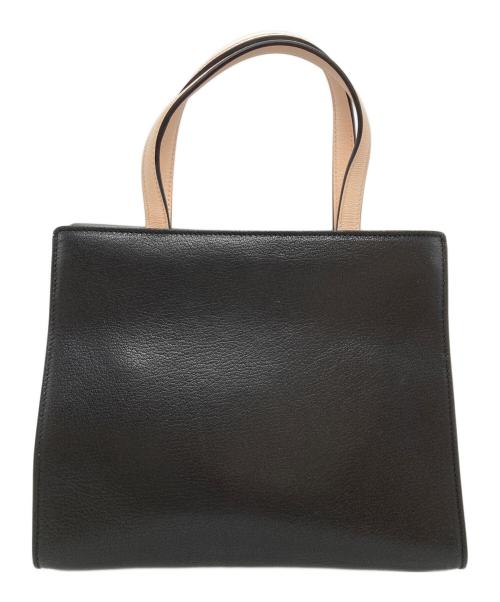 Salvatore Ferragamo（サルヴァトーレ フェラガモ）Salvatore Ferragamo (サルヴァトーレ フェラガモ) ヴァラリボンハンドルバッグ/Vara Bow top handle ブラックの古着・服飾アイテム