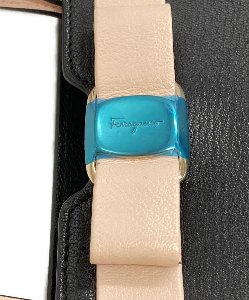 Salvatore Ferragamo（サルヴァトーレ フェラガモ）Salvatore Ferragamo (サルヴァトーレ フェラガモ) ヴァラリボンハンドルバッグ/Vara Bow top handle ブラックの古着・服飾アイテム